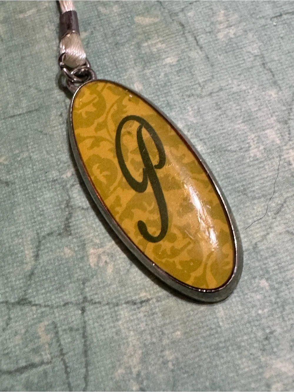 FLEUR DE LIS AND INITIAL P BOOKMARK
